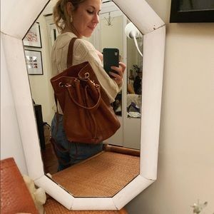 Abercrombie & Fitch Leather Backpack